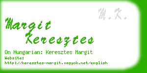 margit keresztes business card